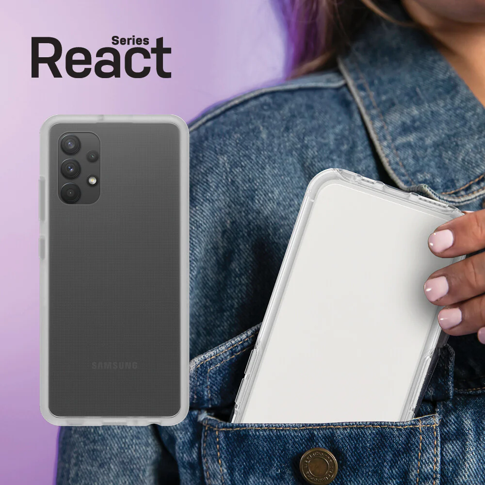 OtterBox React Series for Samsung Galaxy A32 in Transparent - Image 5