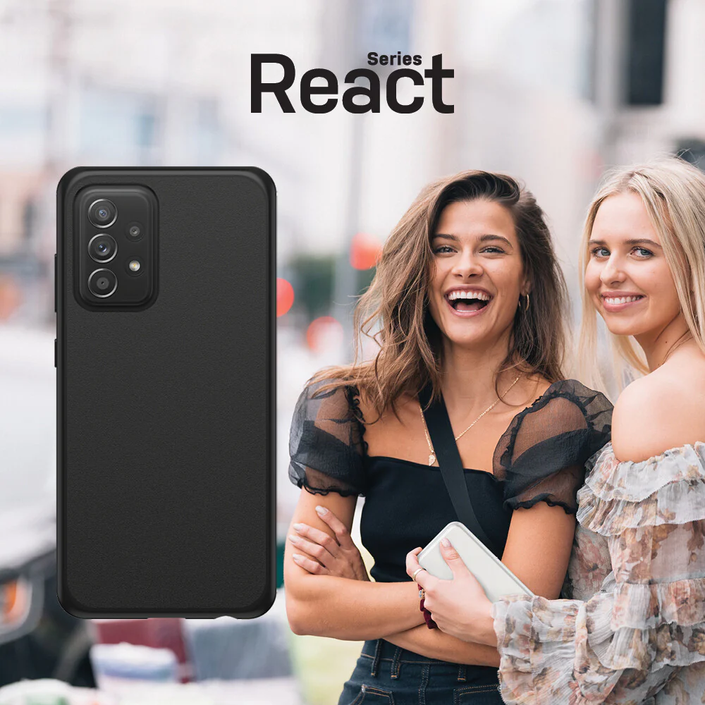 OtterBox React Series for Galaxy A52/A52 (5G) in Black - No Packaging - Image 6