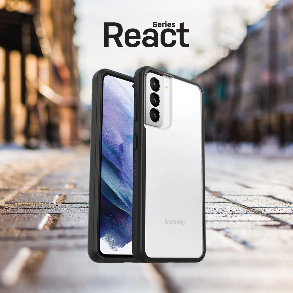 OtterBox React Series for Samsung Galaxy S21+ (5G) in Transparent / Black - No Packaging - Image 7