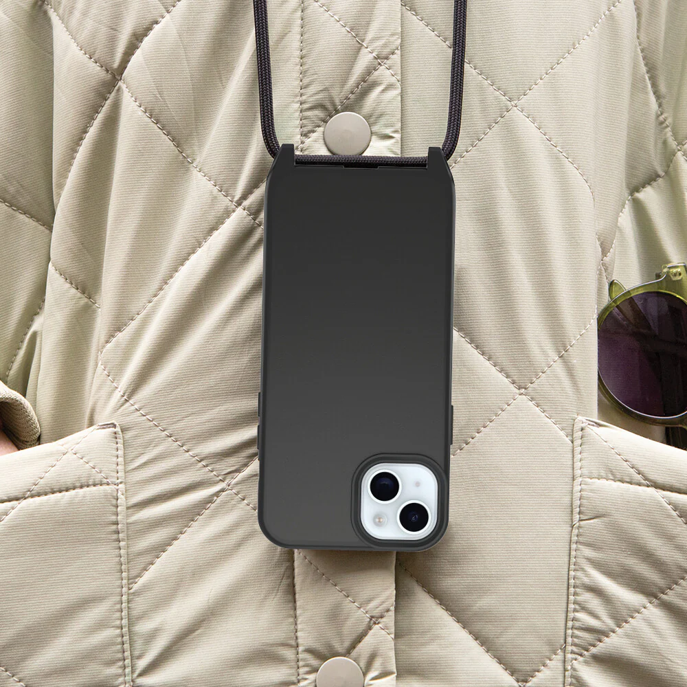 OtterBox React Series Necklace with MagSafe for iPhone 15 Plus in Black - Image 6