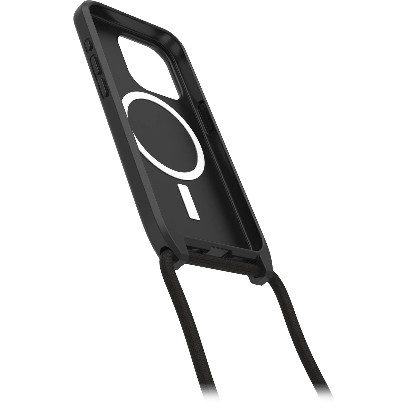 OtterBox React Series Necklace with MagSafe for iPhone 15 Pro in Black - No Packaging - Image 3