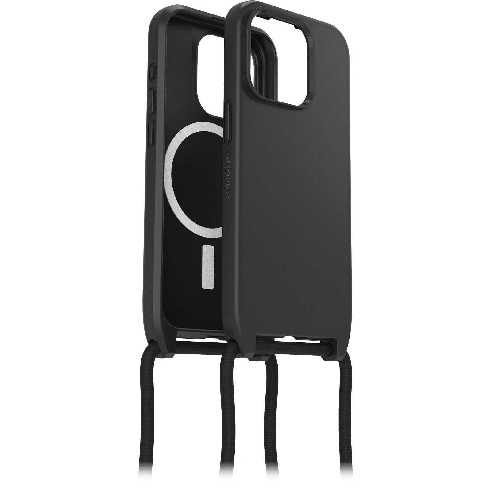 OtterBox React Series Necklace with MagSafe for iPhone 15 Pro in Black - No Packaging - Image 4