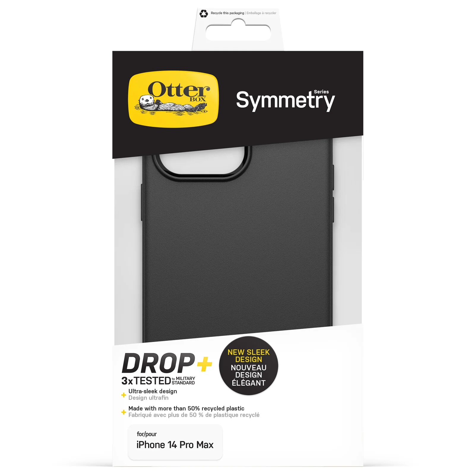 OtterBox Symmetry Case for iPhone 14 Pro Max in Black - Image 5