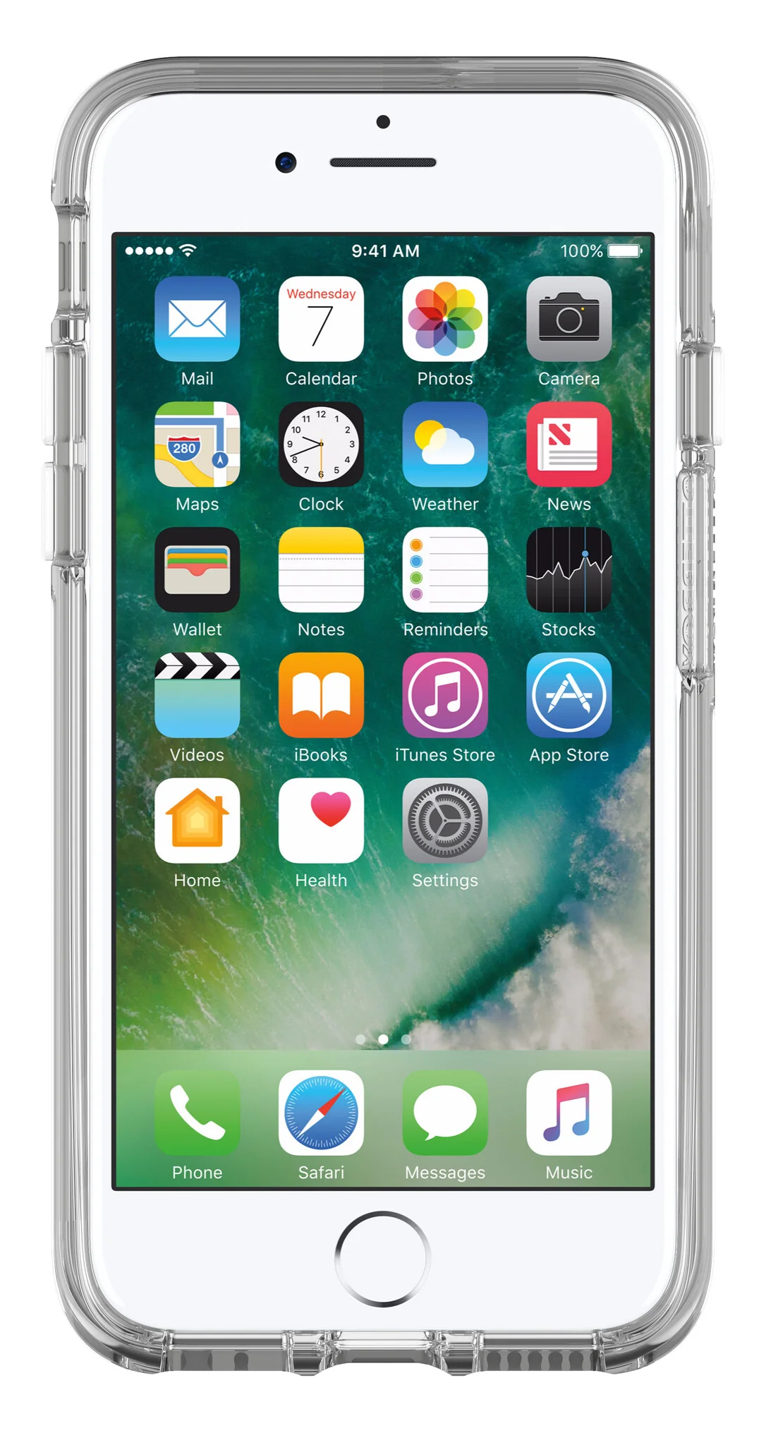 OtterBox Symmetry Clear Series for iPhone SE (2nd gen) / 8 / 7 in Transparent - Image 4