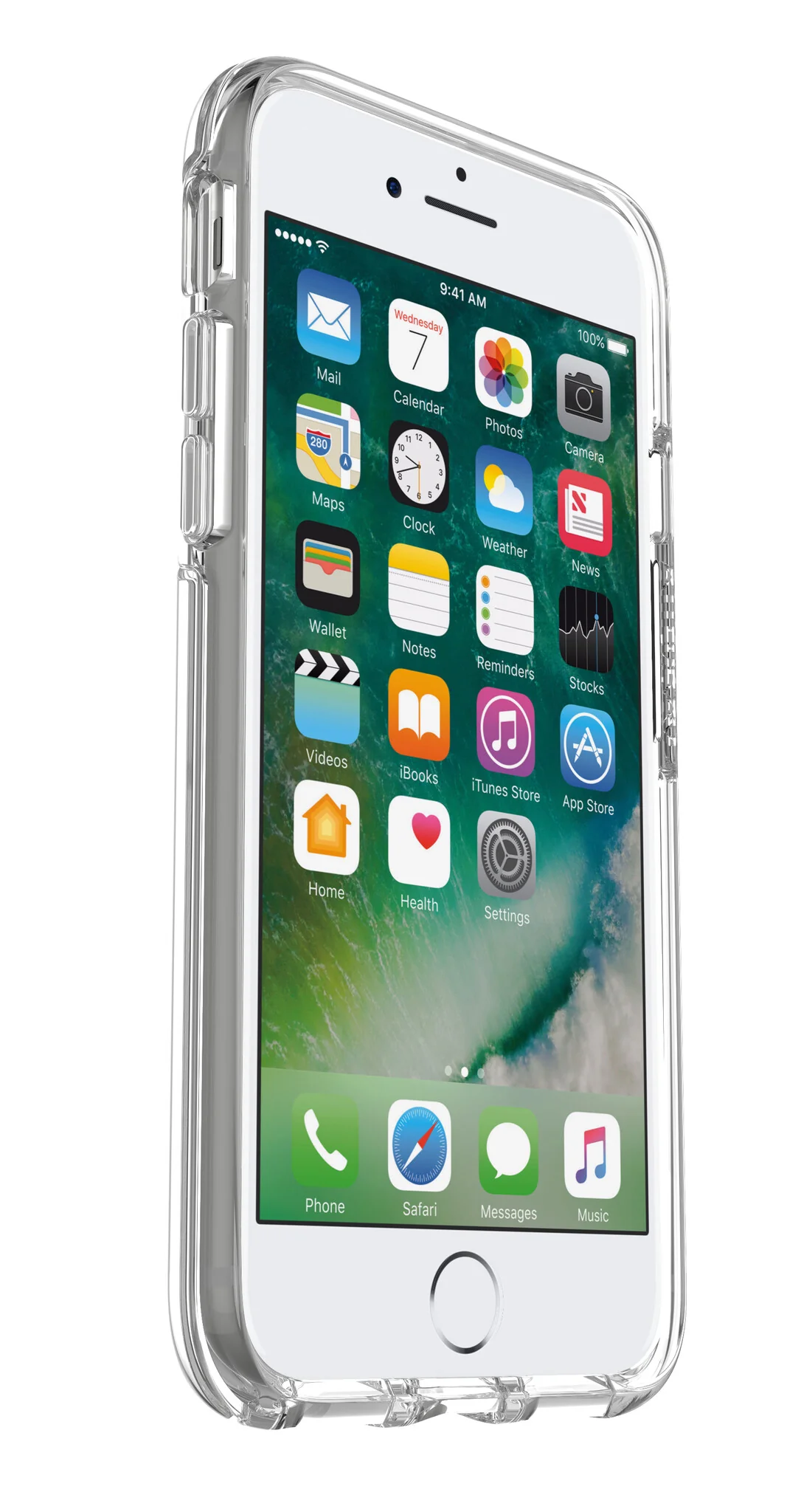 OtterBox Symmetry Clear Series for iPhone SE (2nd gen) / 8 / 7 in Transparent - Image 5