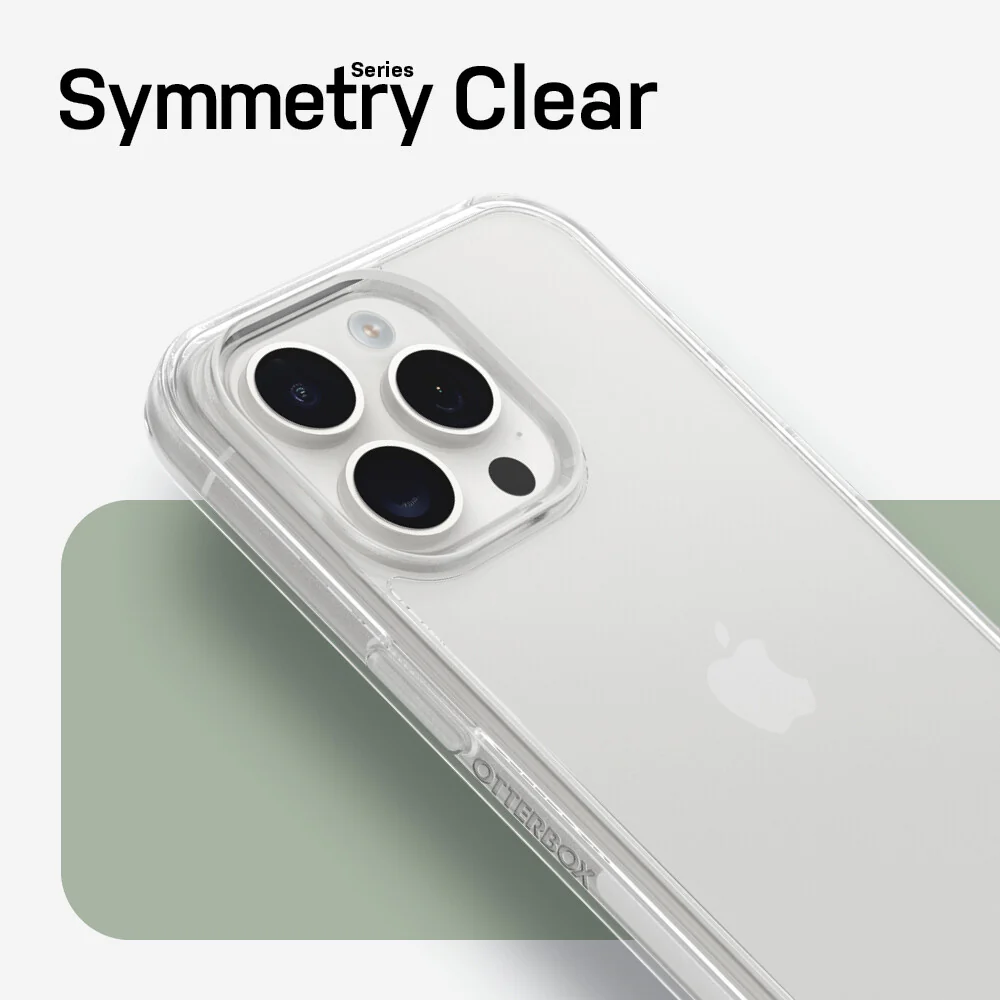 OtterBox Symmetry Clear Series for iPhone 15 Pro in Clear - Image 5