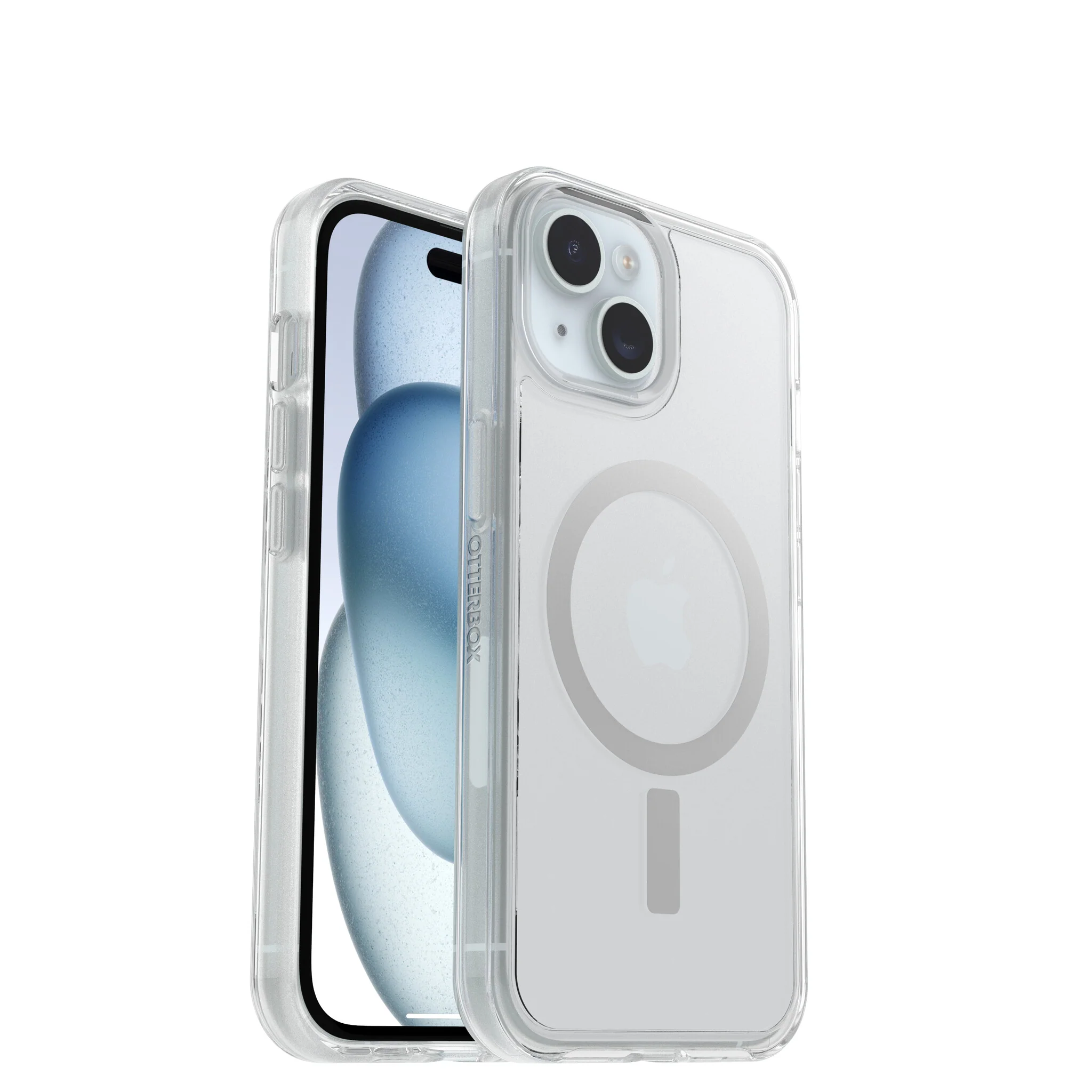 OtterBox Symmetry Clear Series with MagSafe for iPhone 15 in Clear - Image 6