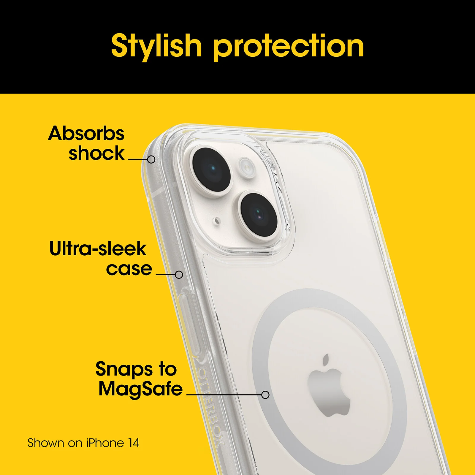 OtterBox Symmetry Series with MagSafe for iPhone 15 Pro Max in Clear - No Packaging - Image 4