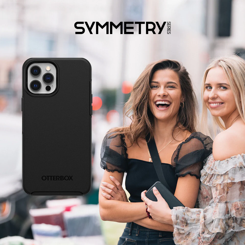 OtterBox Symmetry Series for iPhone 12/ 12 Pro in Black - Image 13