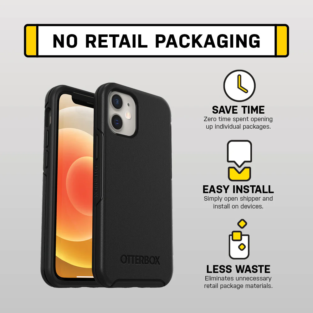 OtterBox Symmetry Series for Apple iPhone 12 mini in Black - Image 14