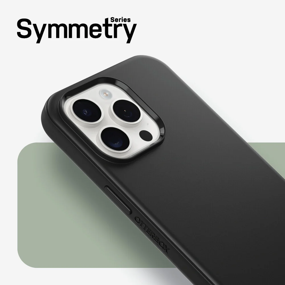 OtterBox Symmetry Series for iPhone 15 Pro Max in Black - Image 5