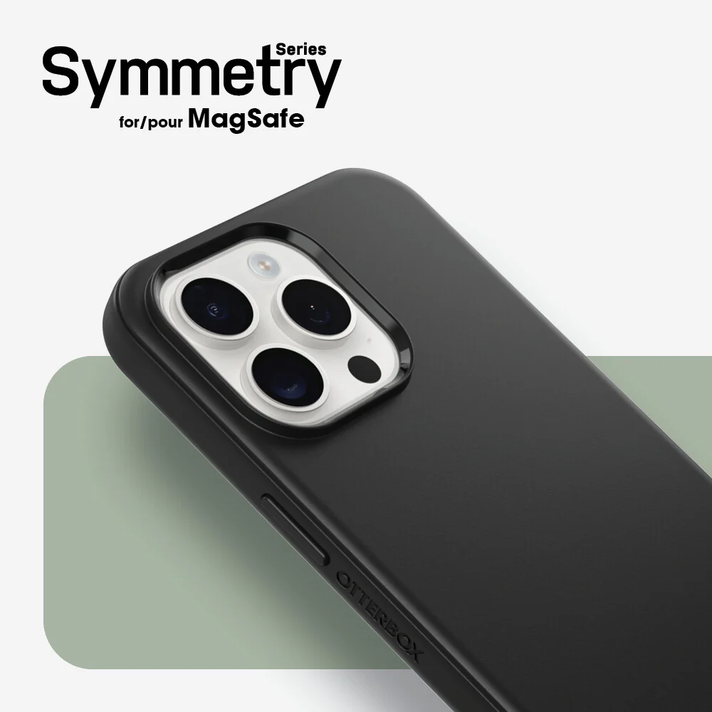OtterBox Symmetry Series with MagSafe for iPhone 15 Plus Max in Black (No Packaging) - Image 4