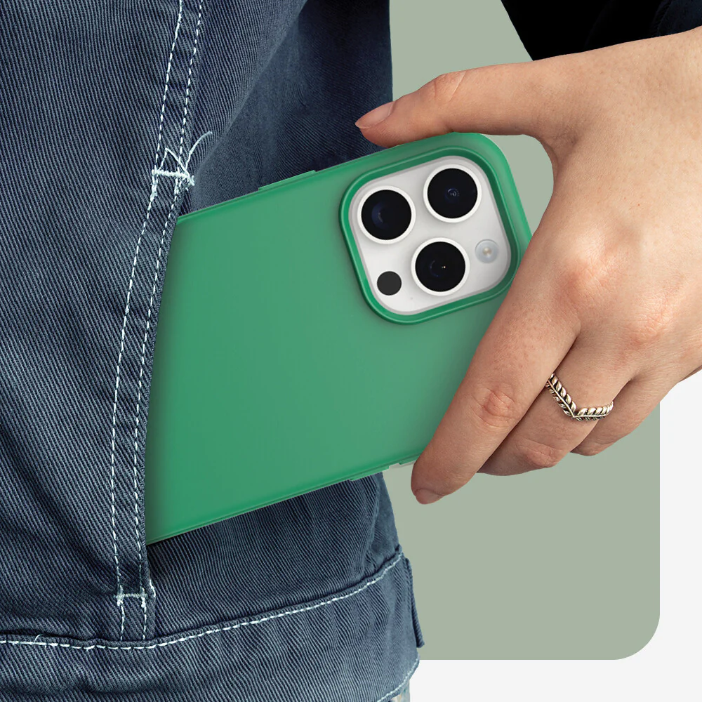 OtterBox Symmetry Series with MagSafe for iPhone 15 Pro Max in Green Juice - Image 7