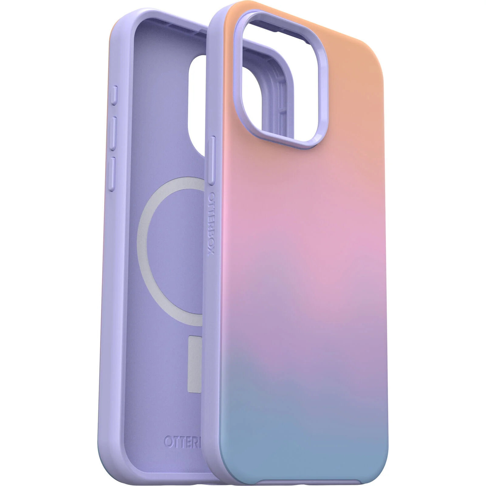 OtterBox Symmetry Series for MagSafe for iPhone 15 Pro Max in Soft Sunset (Purple) - Image 3