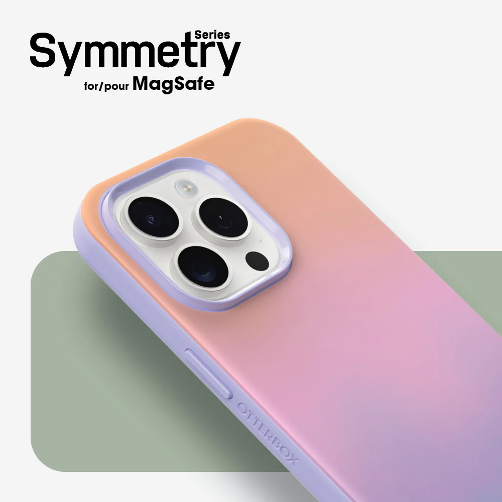 OtterBox Symmetry Series for MagSafe for iPhone 15 Pro Max in Soft Sunset (Purple) - Image 5