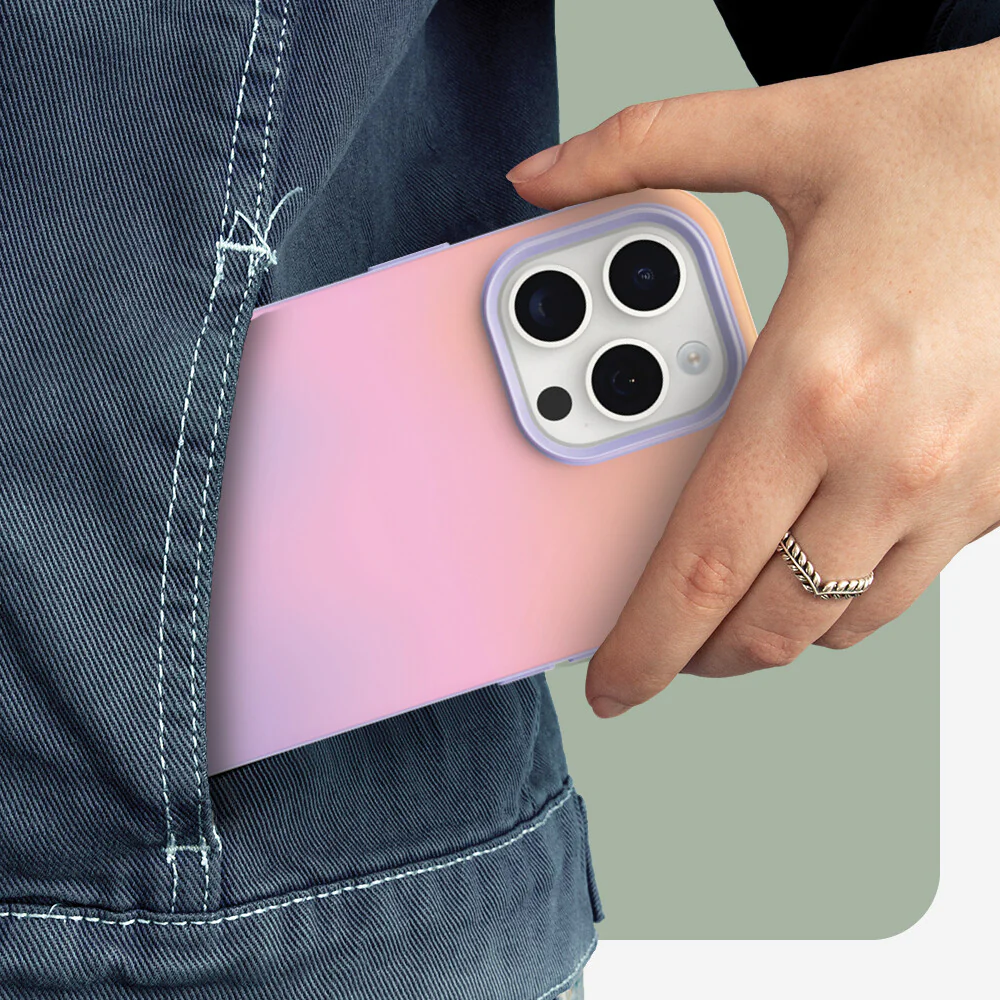 OtterBox Symmetry Series for MagSafe for iPhone 15 Pro Max in Soft Sunset (Purple) - Image 7