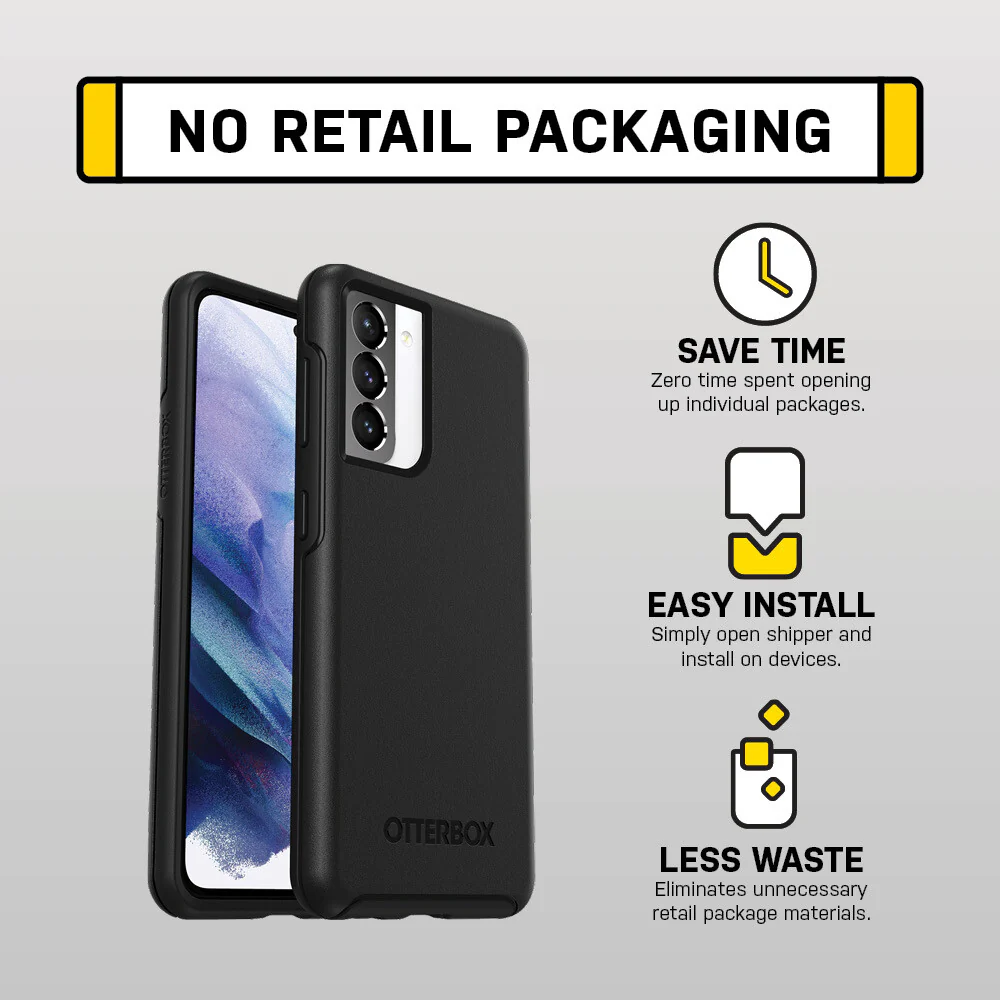 OtterBox Symmetry Series for Samsung Galaxy S21+ (5G) in Black - No Packaging - Image 13