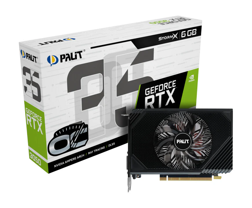 Palit StormX OC - NVIDIA 6 GB GDDR6 GeForce RTX 3050 graphics card - Image 2