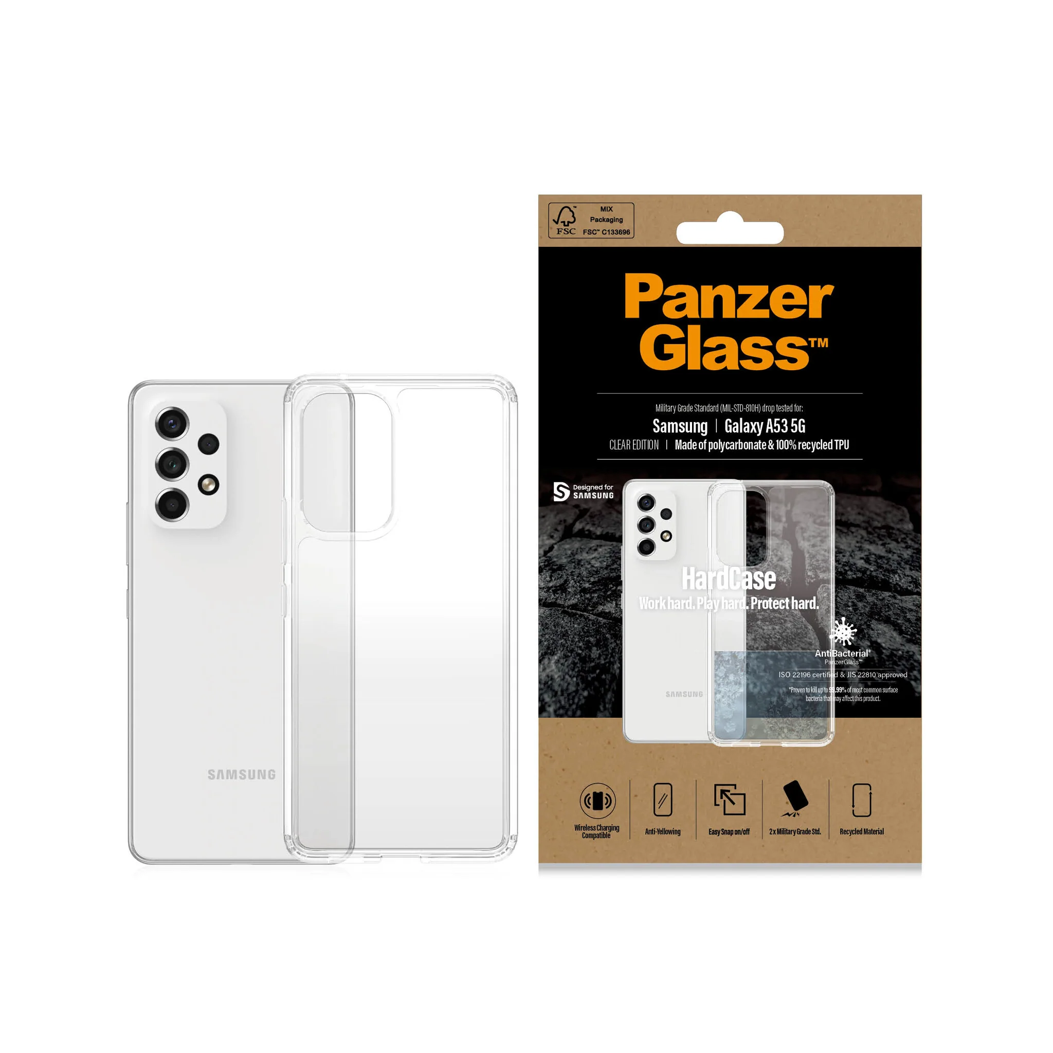 PanzerGlass ® HardCase for Galaxy A53 (5G) in Transparent - Image 3