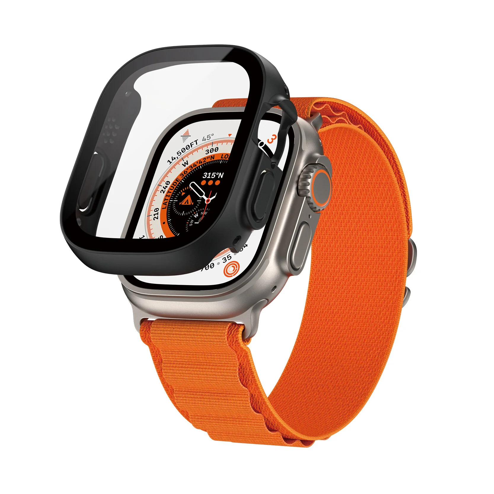 PanzerGlass ® Screen Protector Full Body with D3O® Apple Watch Ultra | 49mm | Black - Image 4