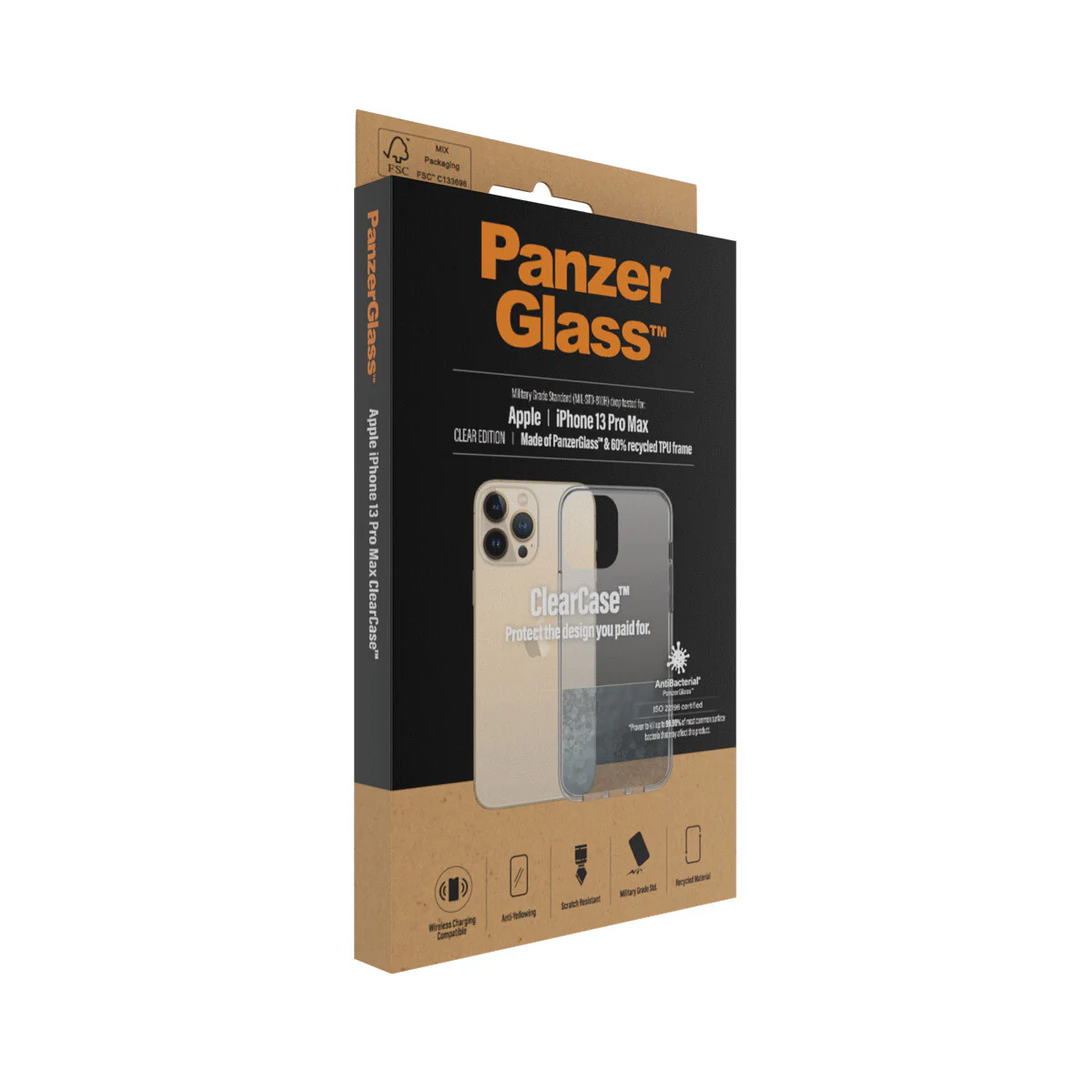 PanzerGlass ® ClearCase for iPhone 13 Pro Max in Transparent - Image 4