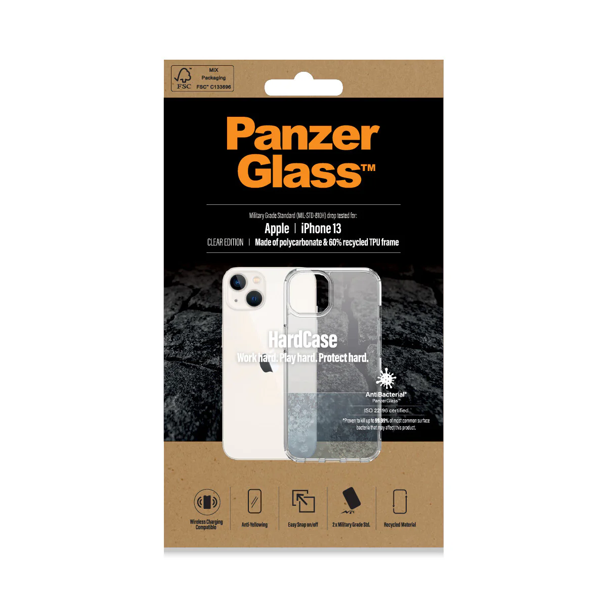 PanzerGlass ® HardCase for iPhone 13 in Transparent - Image 2