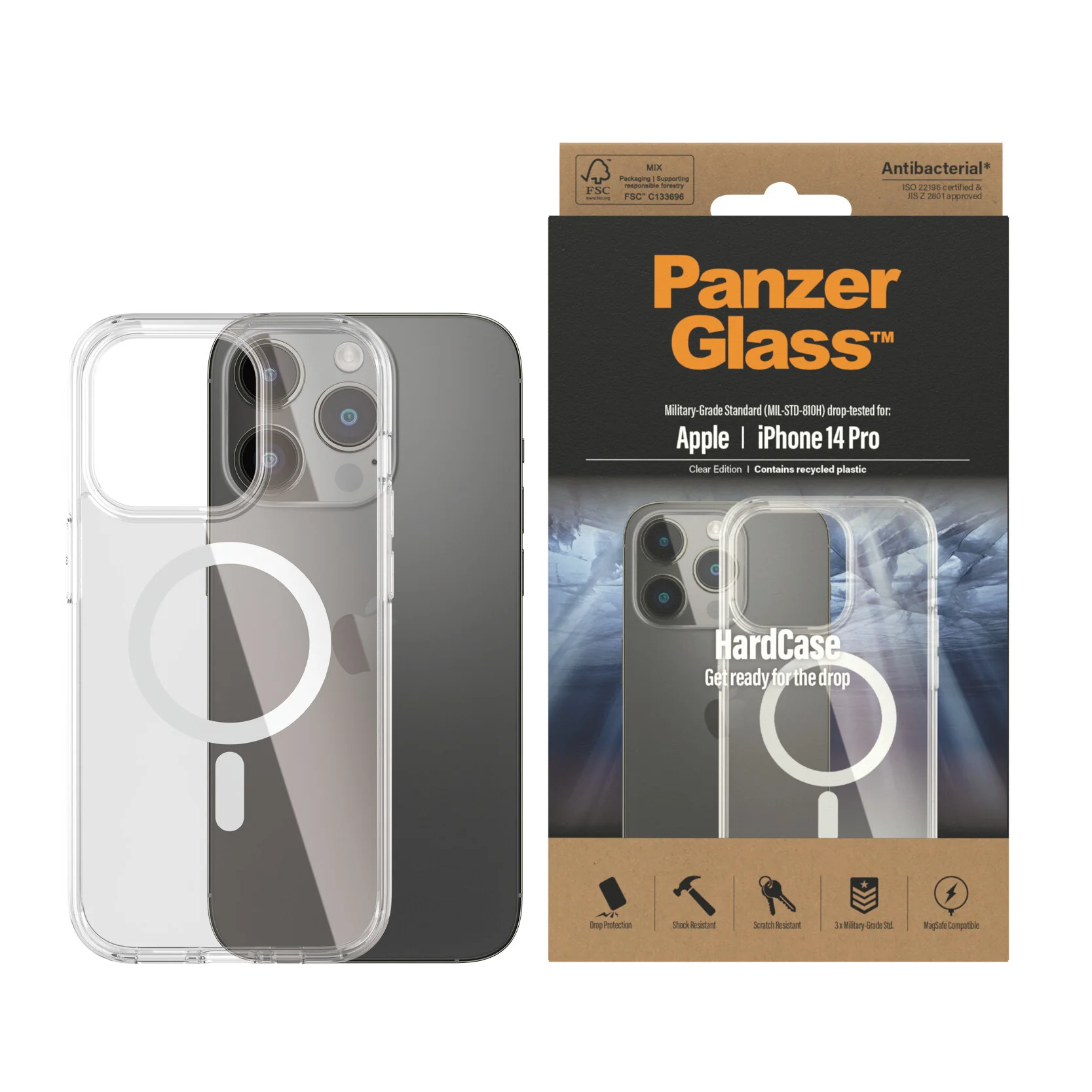 PanzerGlass ® HardCase MagSafe for iPhone 14 Pro in Clear - Image 2