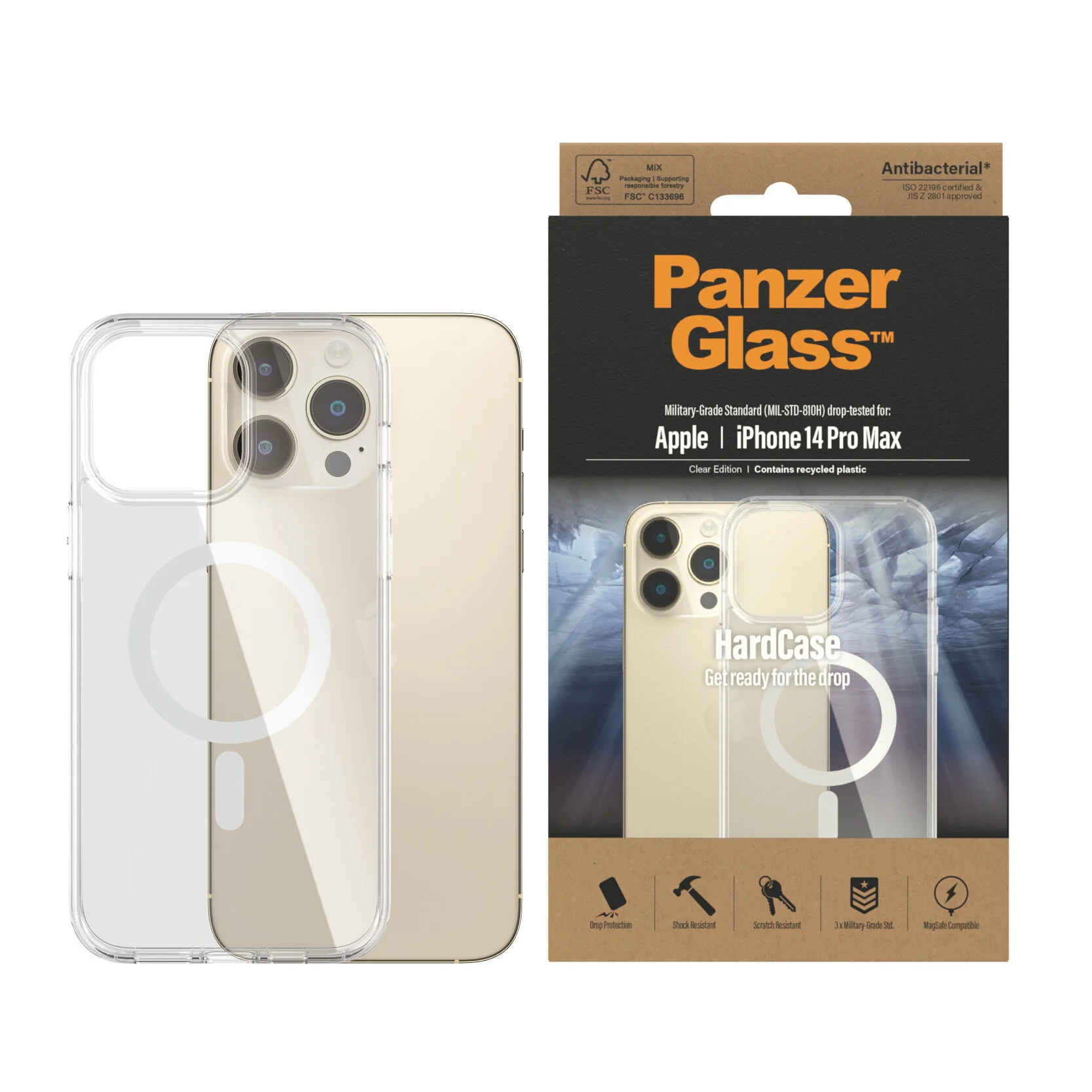 PanzerGlass ® HardCase for iPhone 14 Pro Max in Clear - Image 2