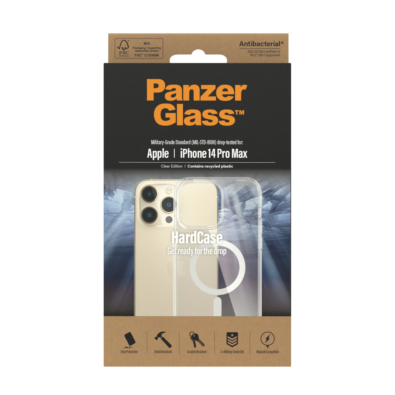 PanzerGlass ® HardCase for iPhone 14 Pro Max in Clear - Image 3