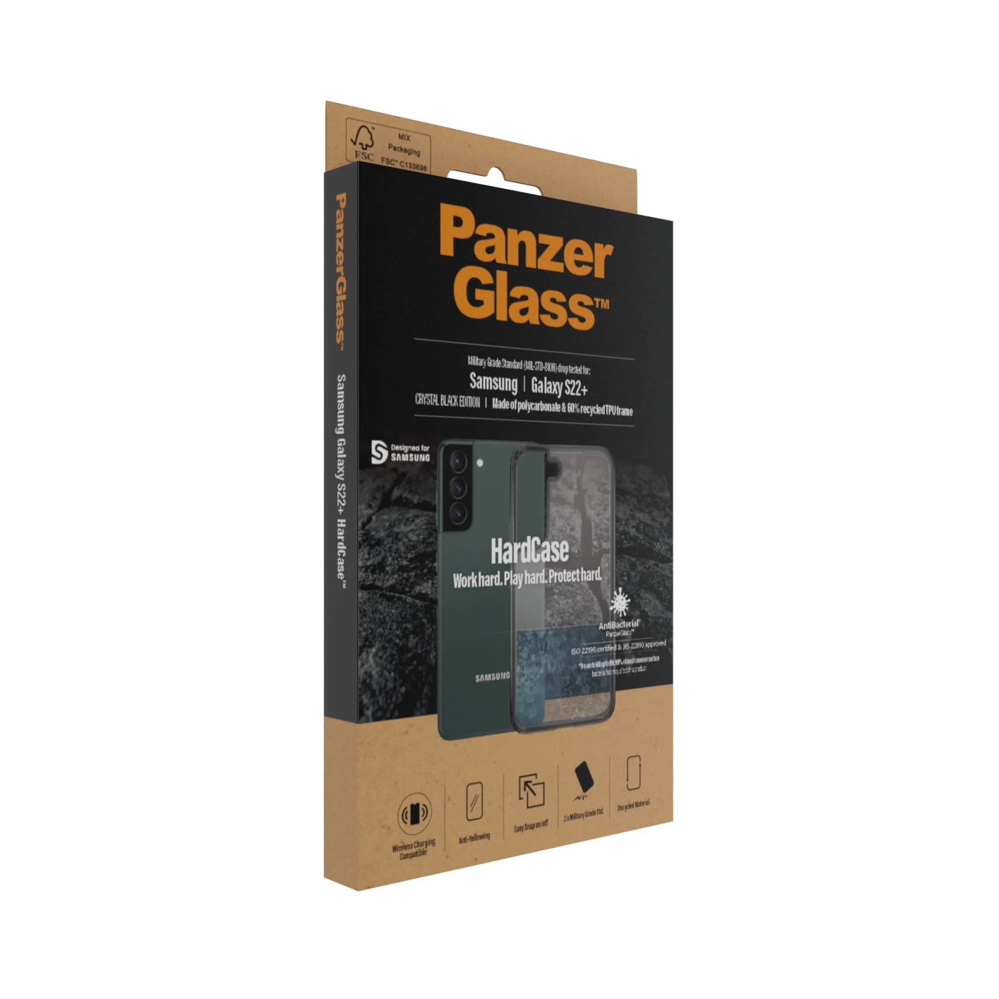PanzerGlass ® HardCase for Galaxy S22 Plus in Smokey Black - Image 4