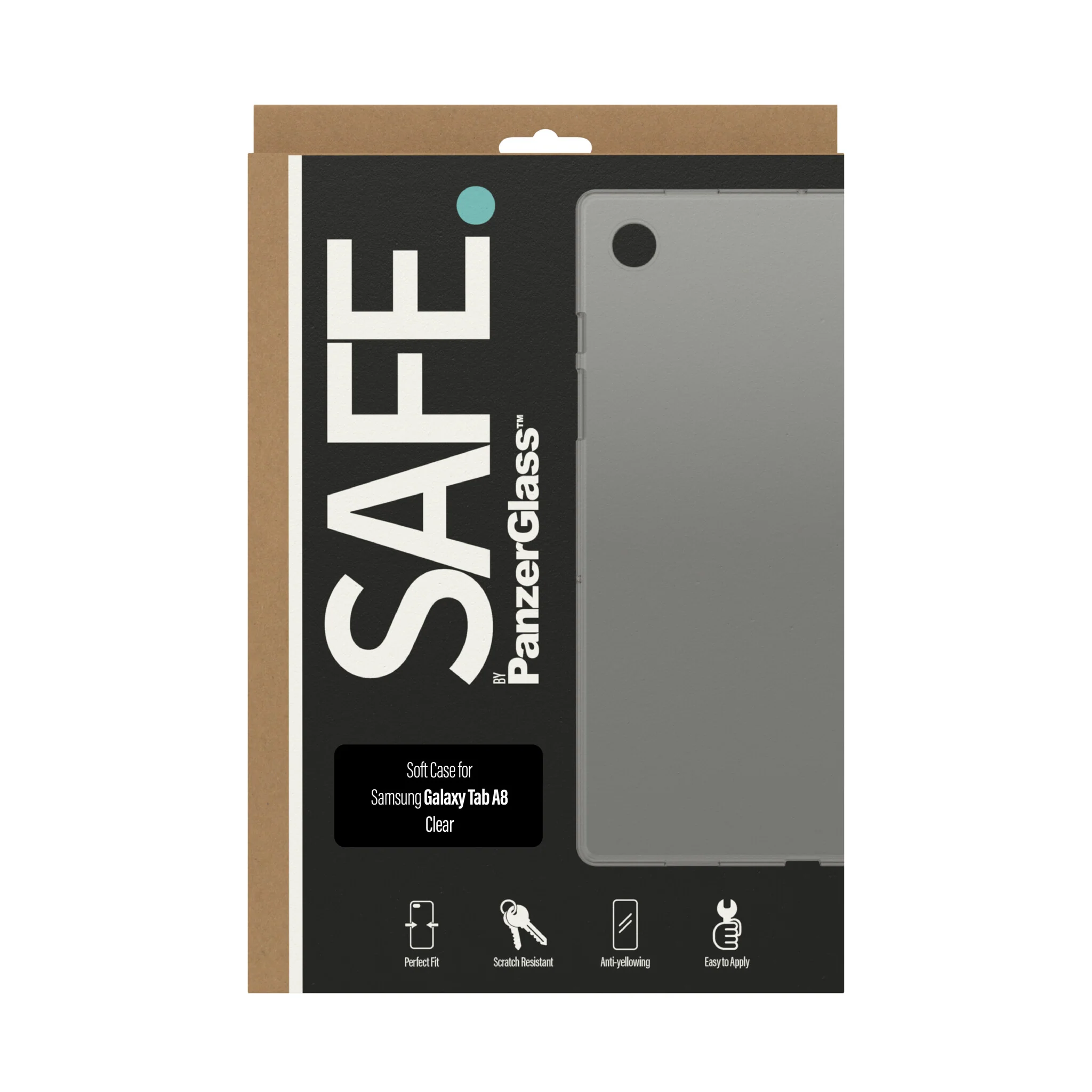 PanzerGlass SAFE by ® TPU Case for Samsung Galaxy Tab A8 in Transparent - Image 3