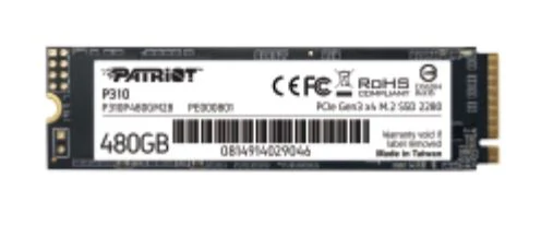 Patriot Memory P310 M.2 480 GB PCI Express 3.0 NVMe