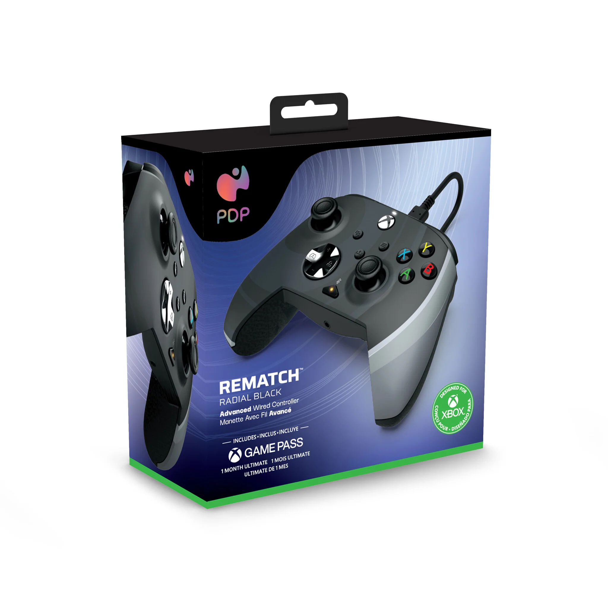 PDP Rematch - USB Wired Gamepad for PC / Xbox Series X|S in Radial Black - Image 8
