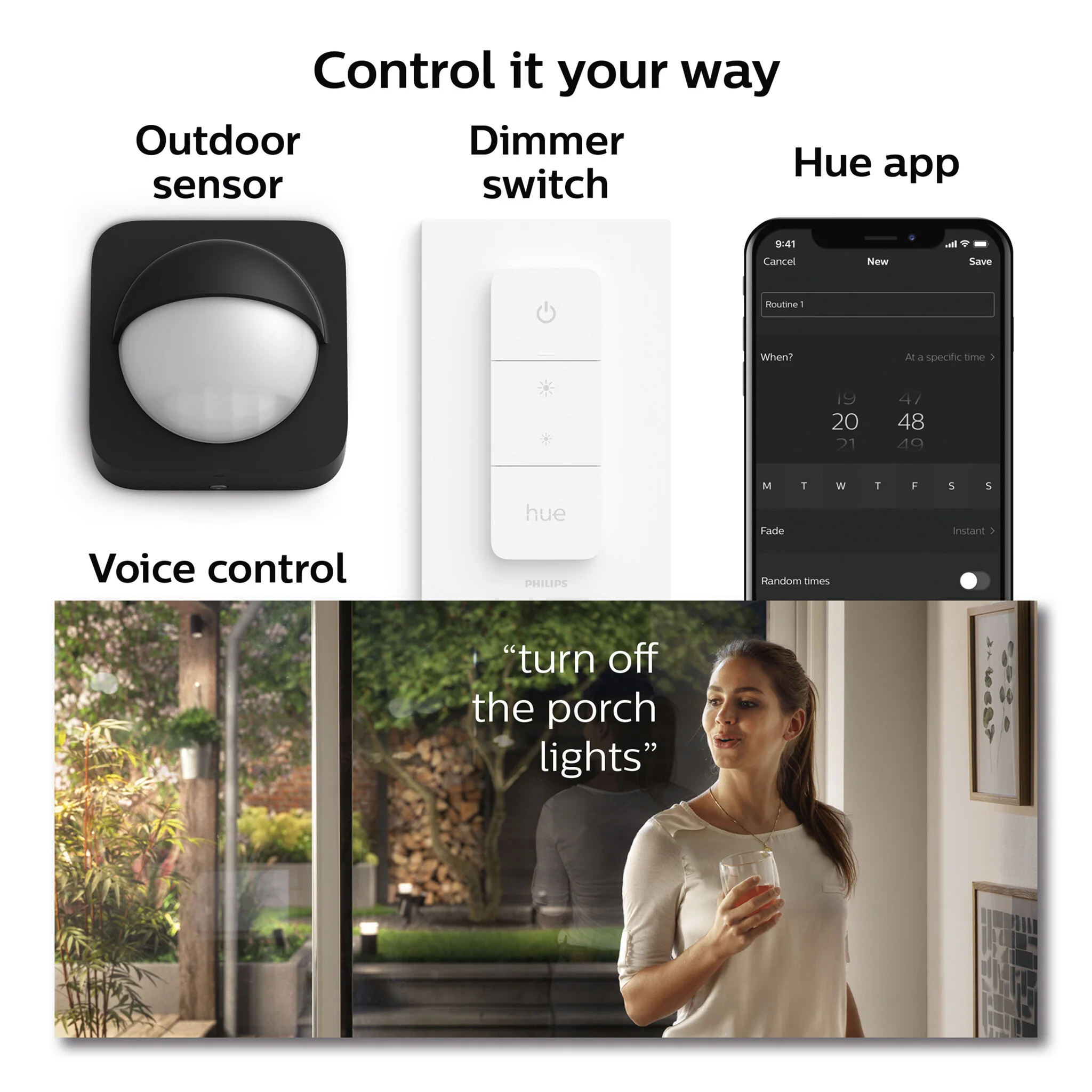 Philips Hue Appear Outdoor Wall Light in Silver - White and colour ambience (Pack of 2) - Image 5