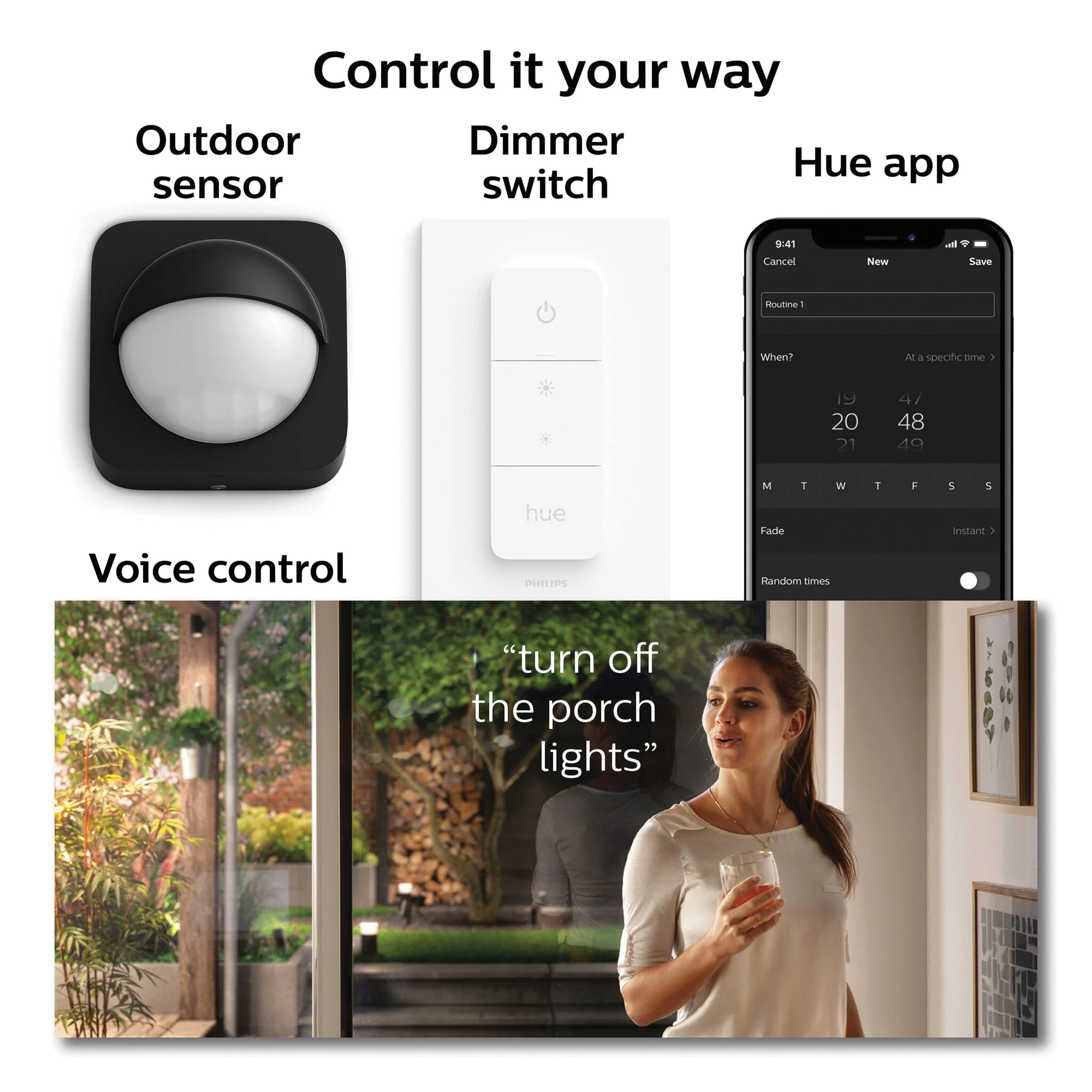 Philips Hue Resonate WCA Wall Light in Black - White and colour ambience (Pack of 2) - Image 5
