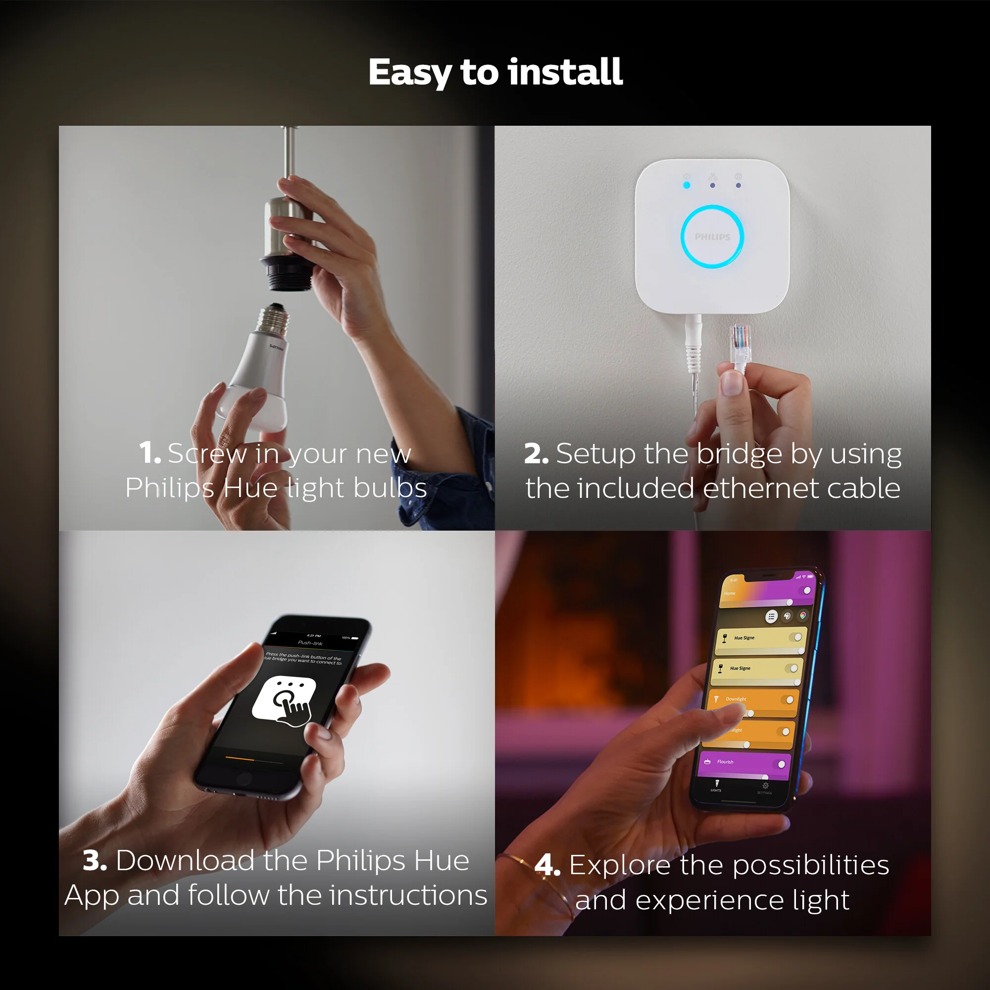 Philips Hue Smart lightbulb - White and Colour - E27 (Pack of 2) - Image 7