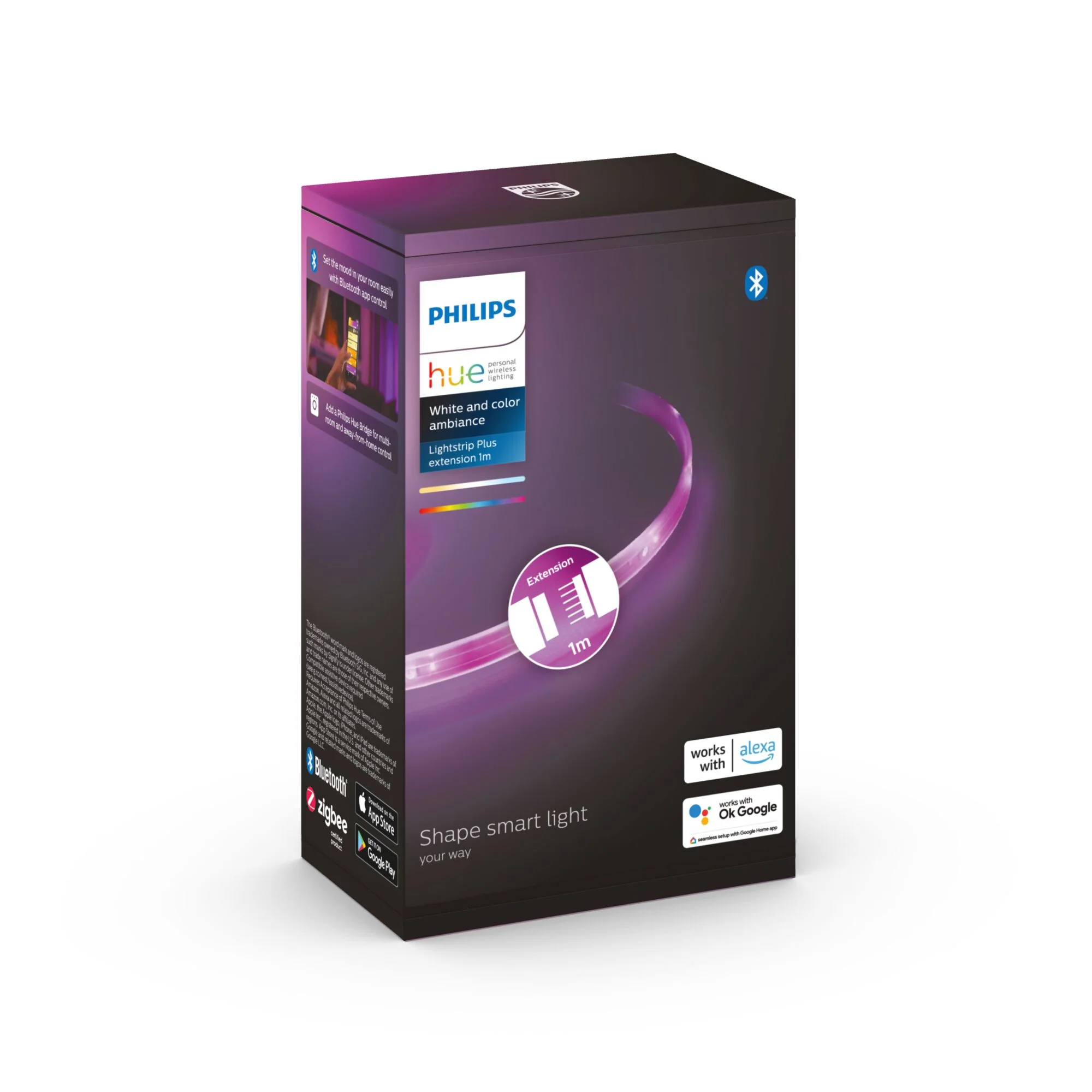 Philips Hue Lightstrip Plus extension V4 (1 Metre) - White and colour ambience - Image 4