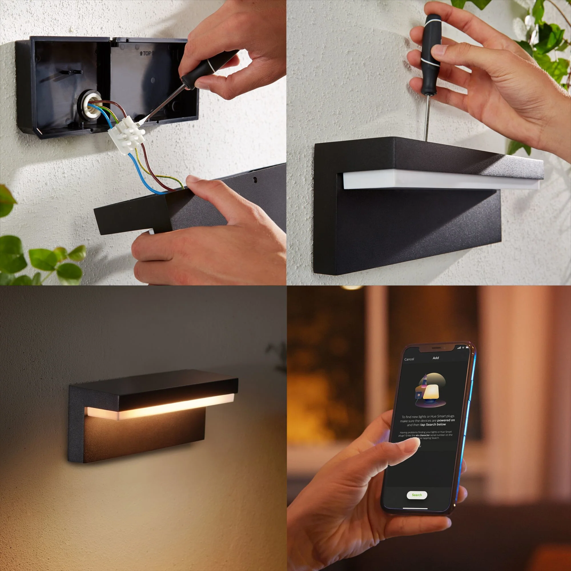 Philips Hue Nyro Outdoor wall light - White and colour ambiance - Image 4