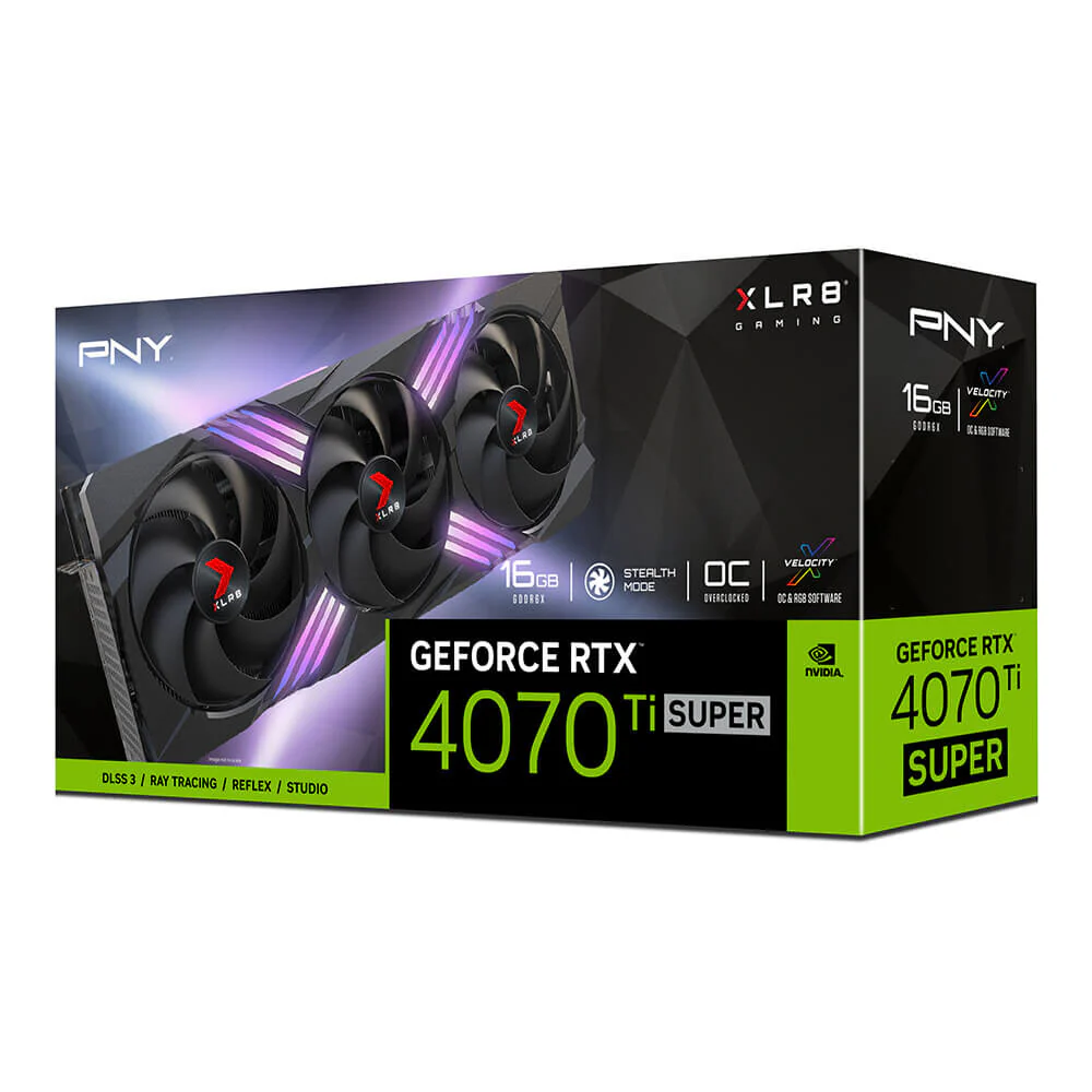 PNY OC XLR8 ARGB TF - NVIDIA 16GB GDDR6X GeForce RTX™ 4070 Ti SUPER graphics card - Image 2