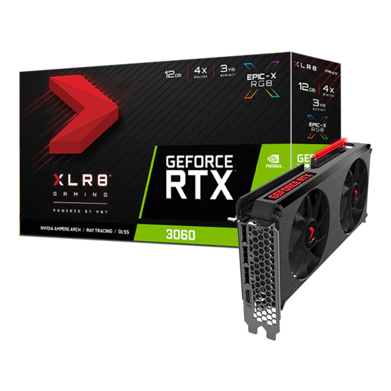 PNY - NVIDIA 12 GB GDDR6 GeForce RTX 3060 graphics card - Image 2