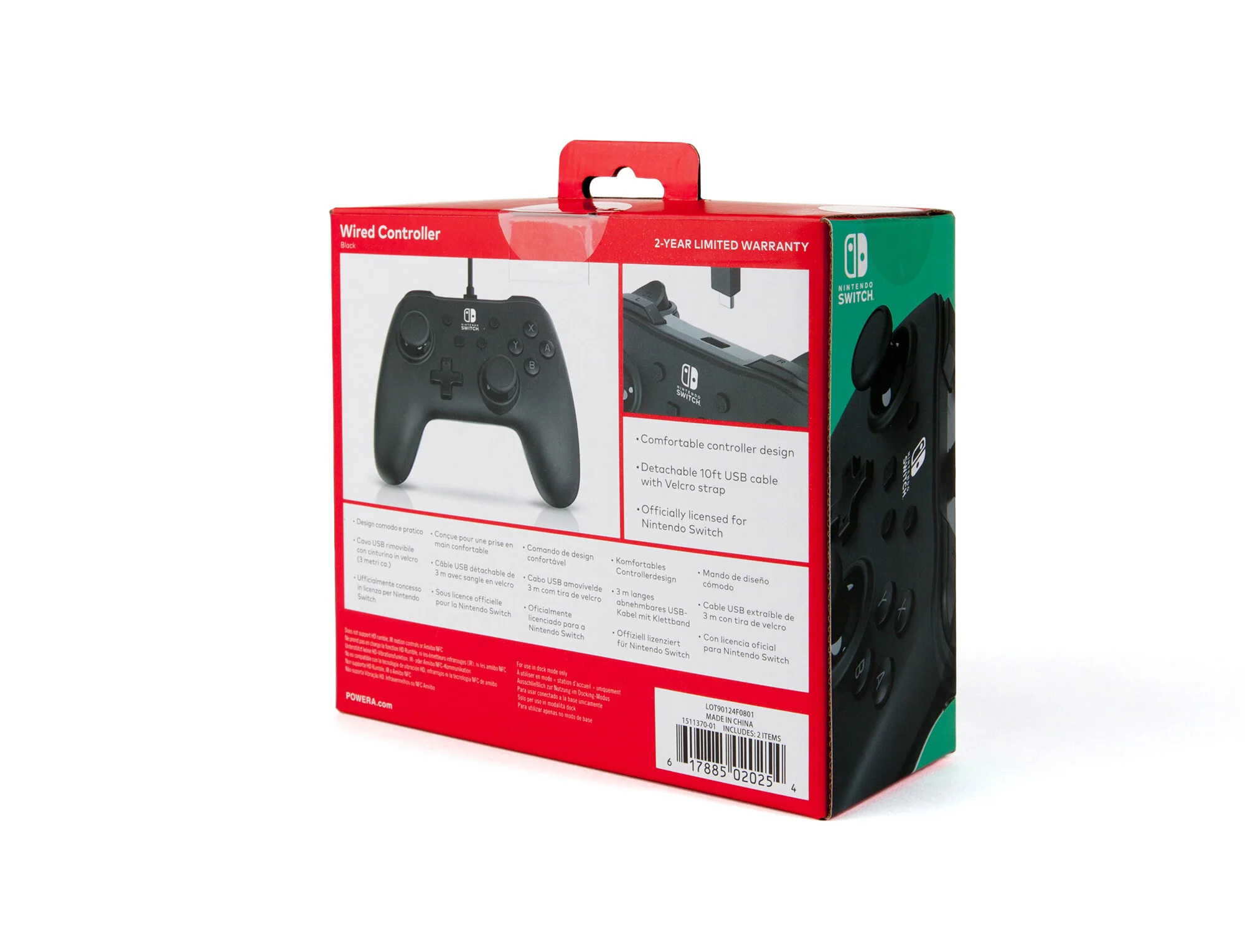 PowerA Wired Controller for Nintendo Switch in Black - Image 10