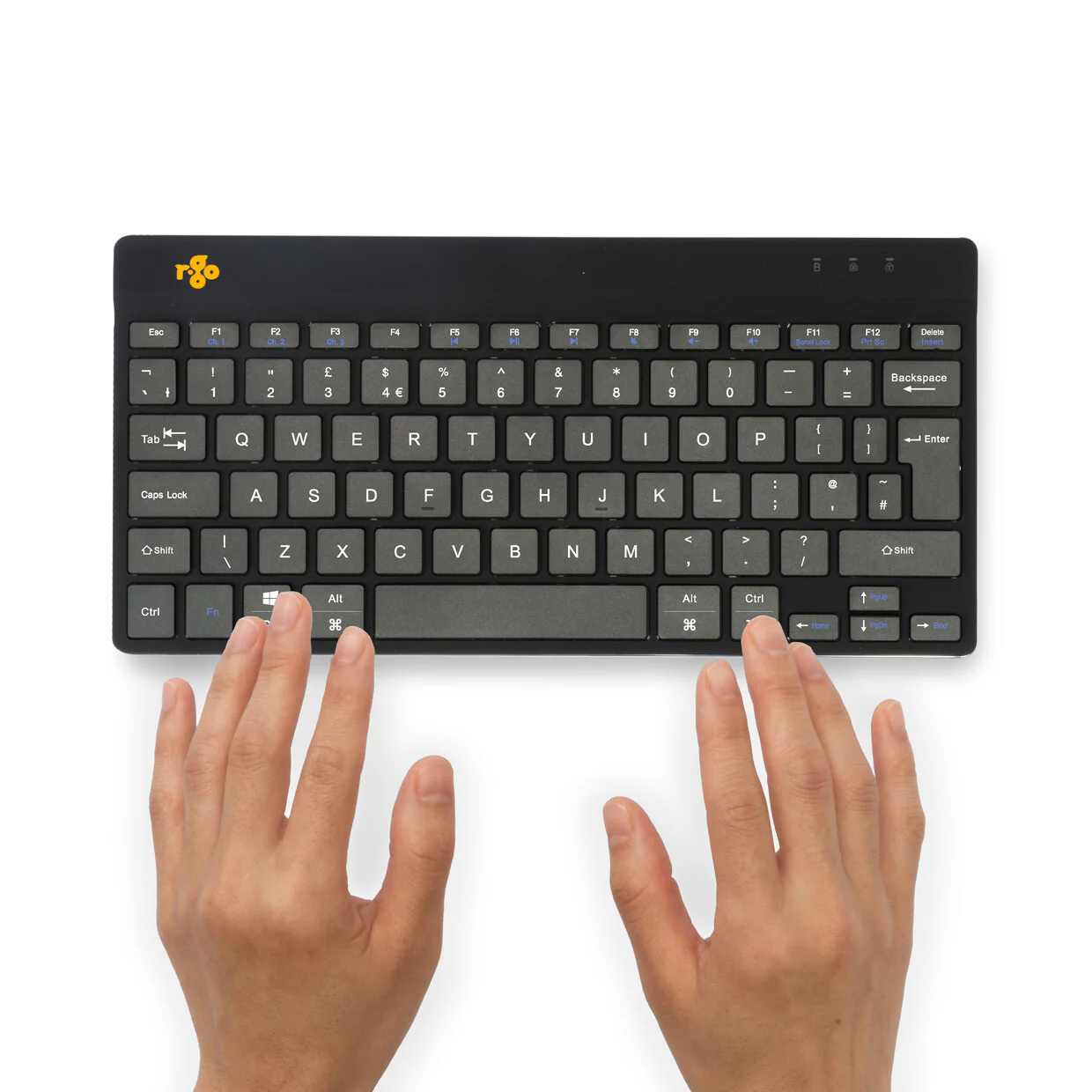 R-Go Tools Compact Break R-Go keyboard, QWERTY (UK), bluetooth, black - Image 5