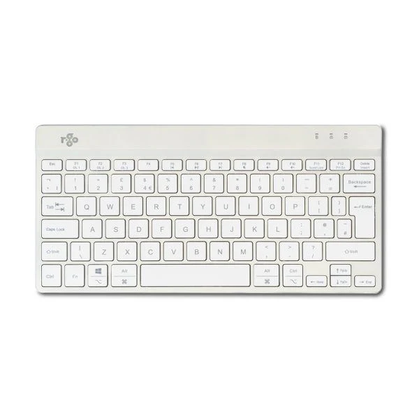R-Go Tools Compact Break R-Go keyboard, QWERTY (UK), Bluetooth, White