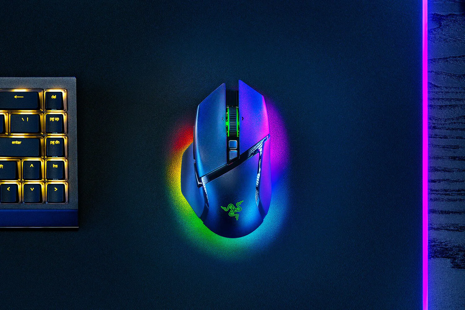 Razer Basilisk V3 Pro - RF Wireless + Bluetooth + USB Type-C Optical Mouse - 30,000 DPI - Image 3