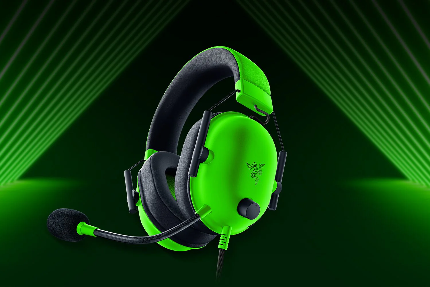 Razer BlackShark V2 X - Wired Gaming Headset in Green / Black - Image 6