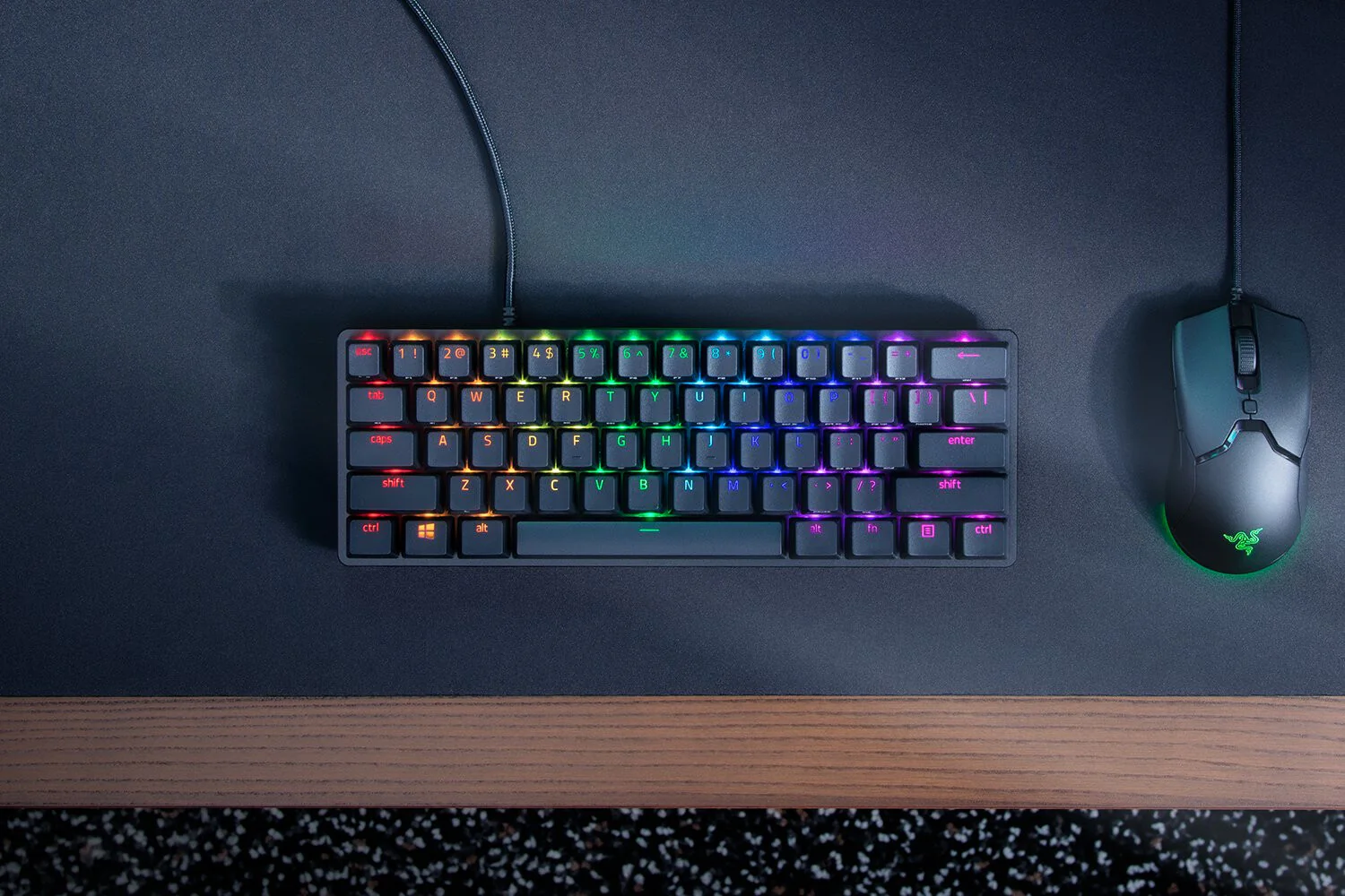 Razer Huntsman Mini Clicky - USB Wired RGB Opto-mechanical Keyboard in Black (QWERTY UK) - Image 2