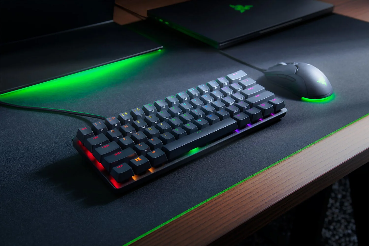 Razer Huntsman Mini Clicky - USB Wired RGB Opto-mechanical Keyboard in Black (QWERTY UK) - Image 3
