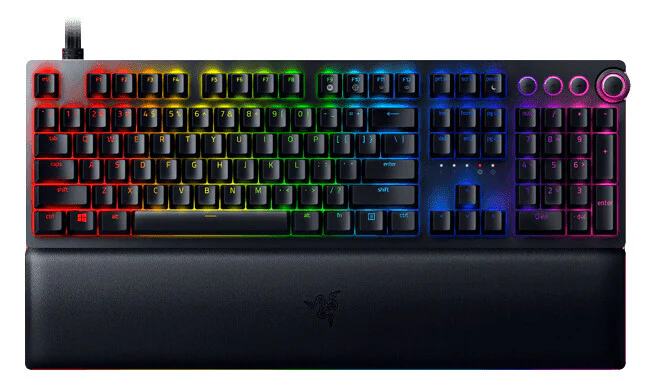 Razer Huntsman V2 -  USB Wired RGB Opto-Mechanical Gaming Keyboard in Black (QWERTY UK)