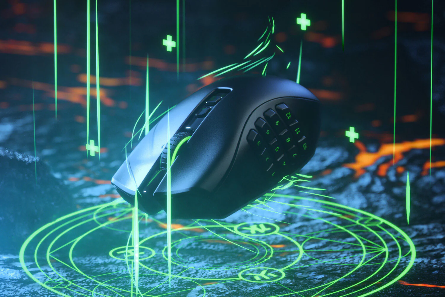 Razer Naga Pro - RF Wireless Optical Mouse in Black - 20,000 DPI - Image 3