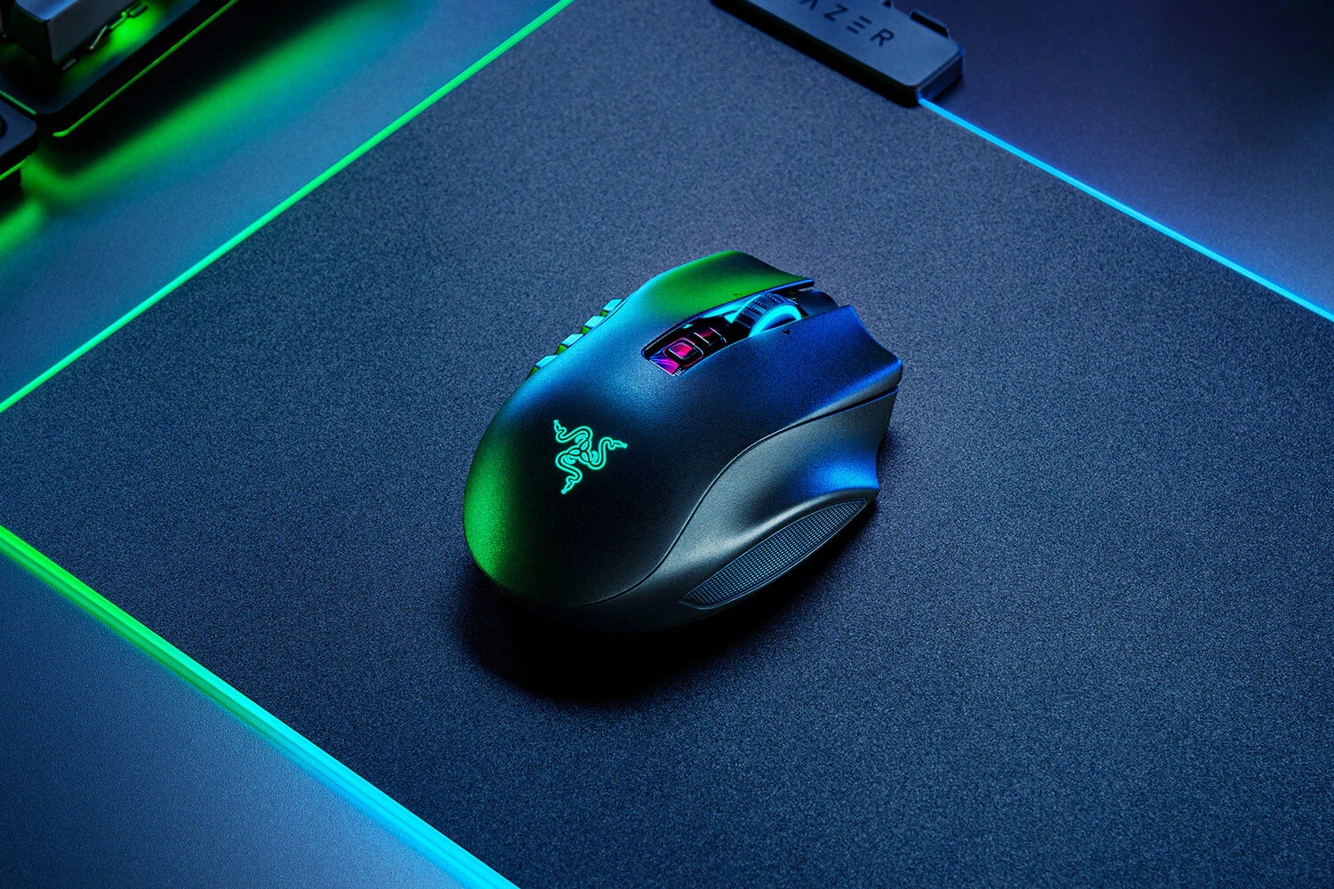 Razer Naga Pro - RF Wireless Optical Mouse in Black - 20,000 DPI - Image 8